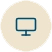 arte de um monitor azul com um fundo bege